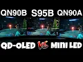 Samsung S95B vs QN90B vs QN90A QD-OLED Vs Mini LED