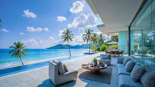 Relaxing At Seaside Villa Ambience With Bossa Nova Jazz Morning Jazz Music Ocean Sounds To Study 