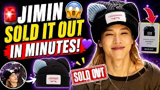 the jimin effect his adorable london beanie sold out instantly after the concert