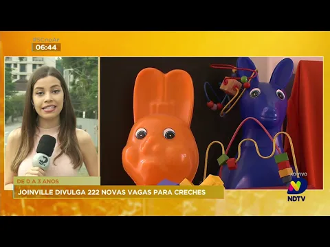 Joinville abre 222 vagas em creches para crianças entre 0 a 3 anos