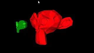 OpenGL Tow obj models loaded in an OpenGL application