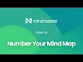 How to Number Your Mind Map - EdrawMind formerly MindMaster Tutorial