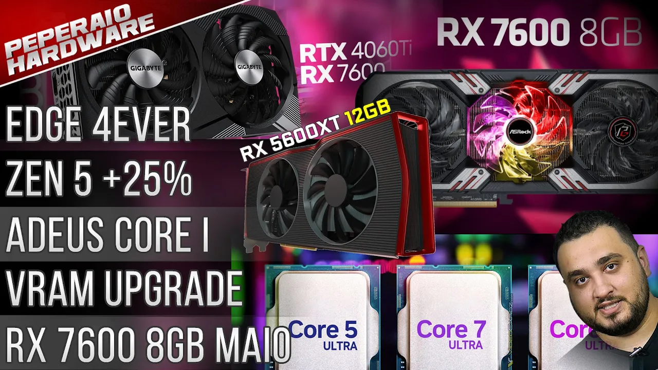 Resumão – RX 7600 8GB confirmada / Swiftech Voltou / Falha Zen 3? / 3000G revive / Fim Intel Core I