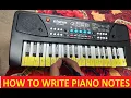 How to write Label keys on a Piano Keyboard Very Easy piano Notes for beginners