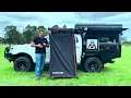 KickAss LIMITED EDITION Shower Awning - Instant Ensuite Tent Toilet Tent Camping Change Room