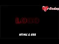 Glowing Text Animation Using Only HTML CSS