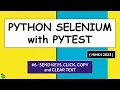 Selenium Python Hindi Tutorial - SendKeys Click Get and Clear Input Text