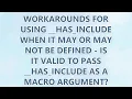 Workarounds for using -