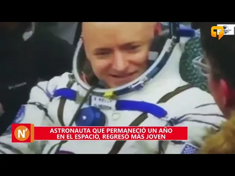 Autoridades que permaneció un año en el espacio, regresó más joven