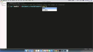 How to create new HTML elements using JavaScript