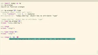 NumPy arange arange vs range