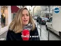 Parisians Try to Pronounce Words in English