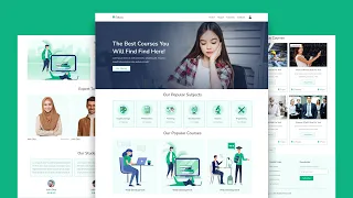 Create A Responsive Multipage Education Website Design - HTML CSS SASS JavaScript From Scratch