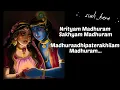 Download Lagu Madhurashtakam with Lyrics | Lofi (Slowed+Reverb) | Lofi with Lyrics |AdharamMadhuram |