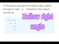 Hollow right angle triangle in English ccbp nxtwave assignment 10