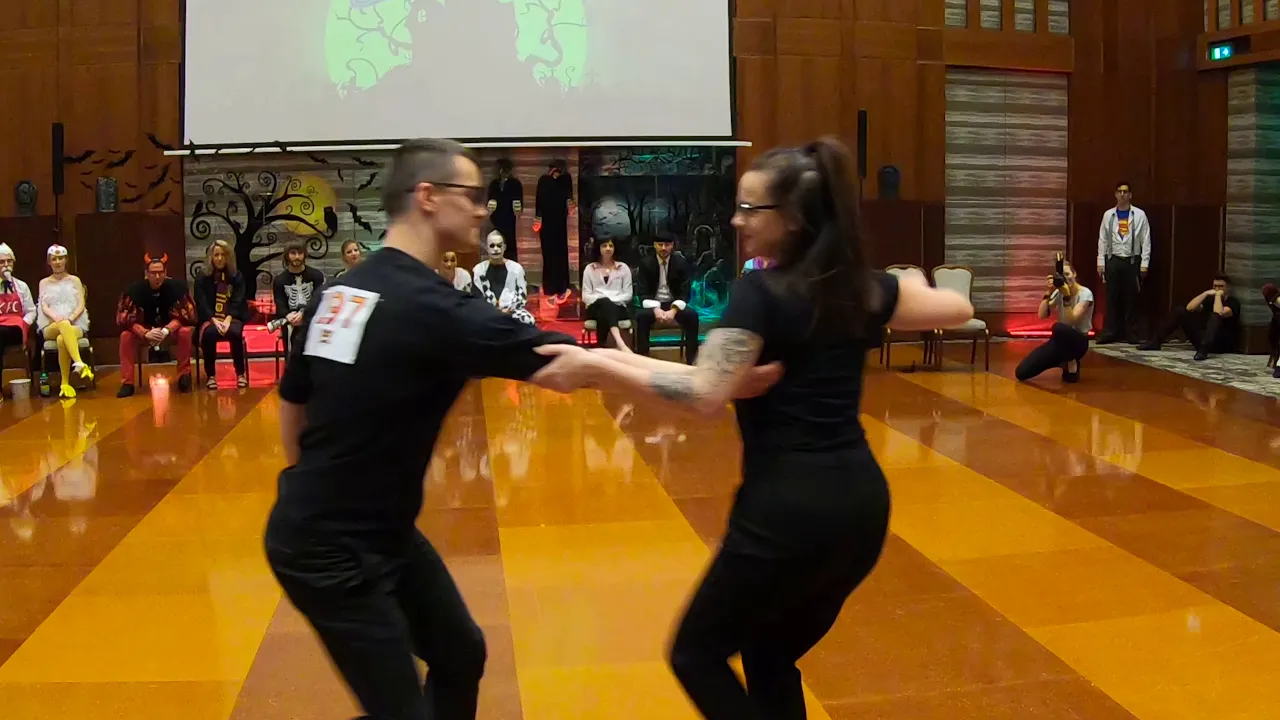 Piotr Lenart & Estelle Bonaire - 1st place Strictly Open - Warsaw Halloween Swing 2019
