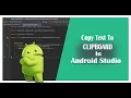 How to Copy Text in Android Studio Copy Text to Clipboard