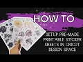 How To Sticker Sheets from Etsy on Cricut