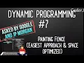 Painting Fence Dynamic Programming for Beginners CoderJ