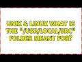 Unix Linux What is the src folder meant for 2 Solutions