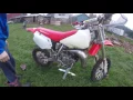 CR80 Review Start-up Drive 2002 Honda Cr80 Enduro