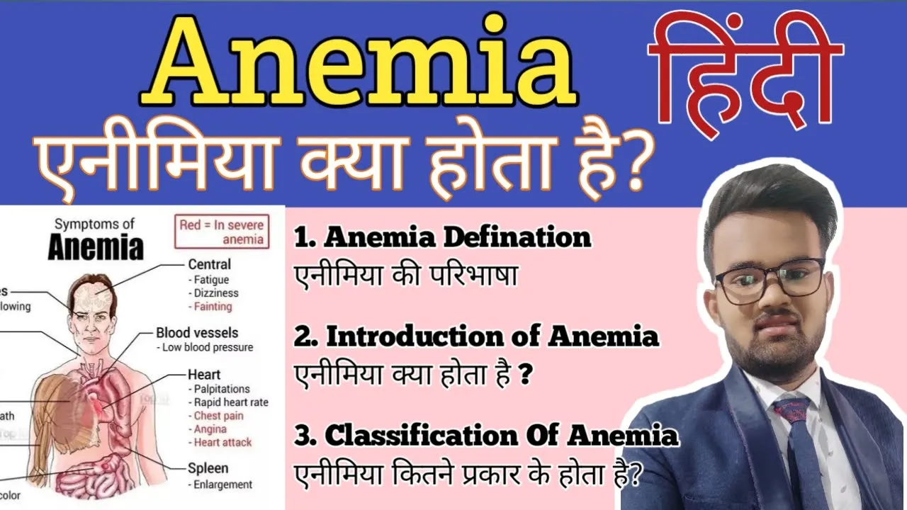Anemia || introduction ||Classification In हिंदी Essy way to learning Anemia