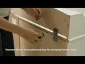 How to convert a changing table into a dresser