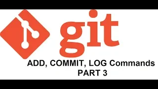 Git Basic Commands ADD COMMIT LOG Part 3 Devops Tutorial for beginners