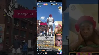DEAFBAE RHEA FIGHT ON BIGO LIVE