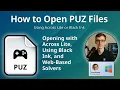 How to Open PUZ Files Across Lite Crossword Puzzle