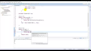 Generic Linked List Stack in Java