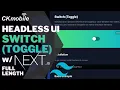 How to create Switch Dropdown menu with headless UI with Nextjs React Recoil