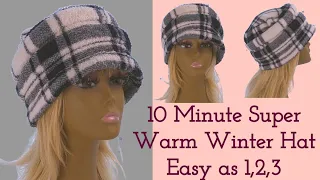 Cap - Cozy warm winter hat tutorial for easy and Quick step-by-step instructions