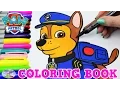 Paw Patrol Coloring Book Chase Episode Show Surprise Egg and Toy Collector SETC