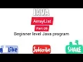 ArrayList Java program for beginner level part-29 Easy Learning Genius