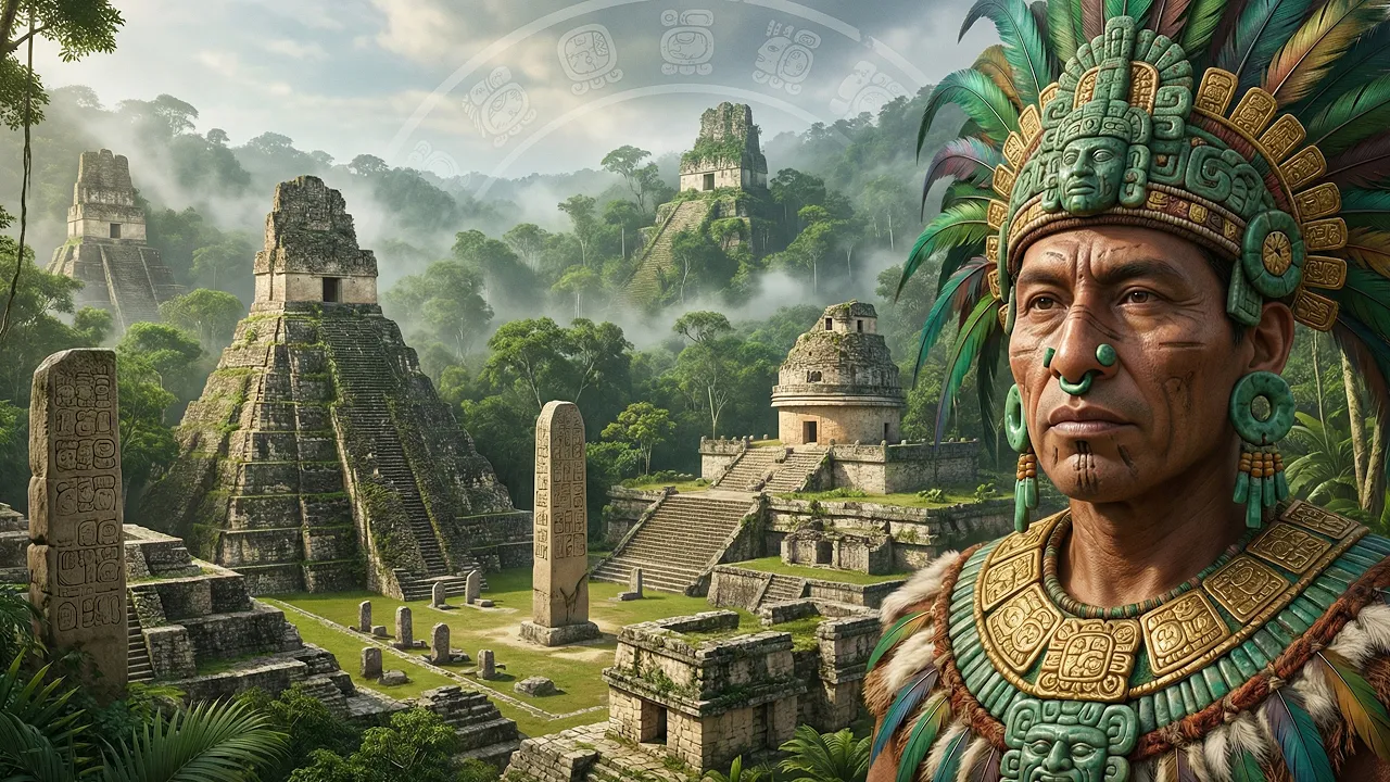 Os Maias: Gênios do Calendário e as Cidades Engolidas pela Selva (Reconstrução IA)