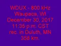 WDUX 800 Waupaca WI 2017 12 30 11 35 27 PM CST