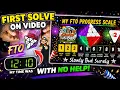 C183-26 My First FTO Solve On with no help