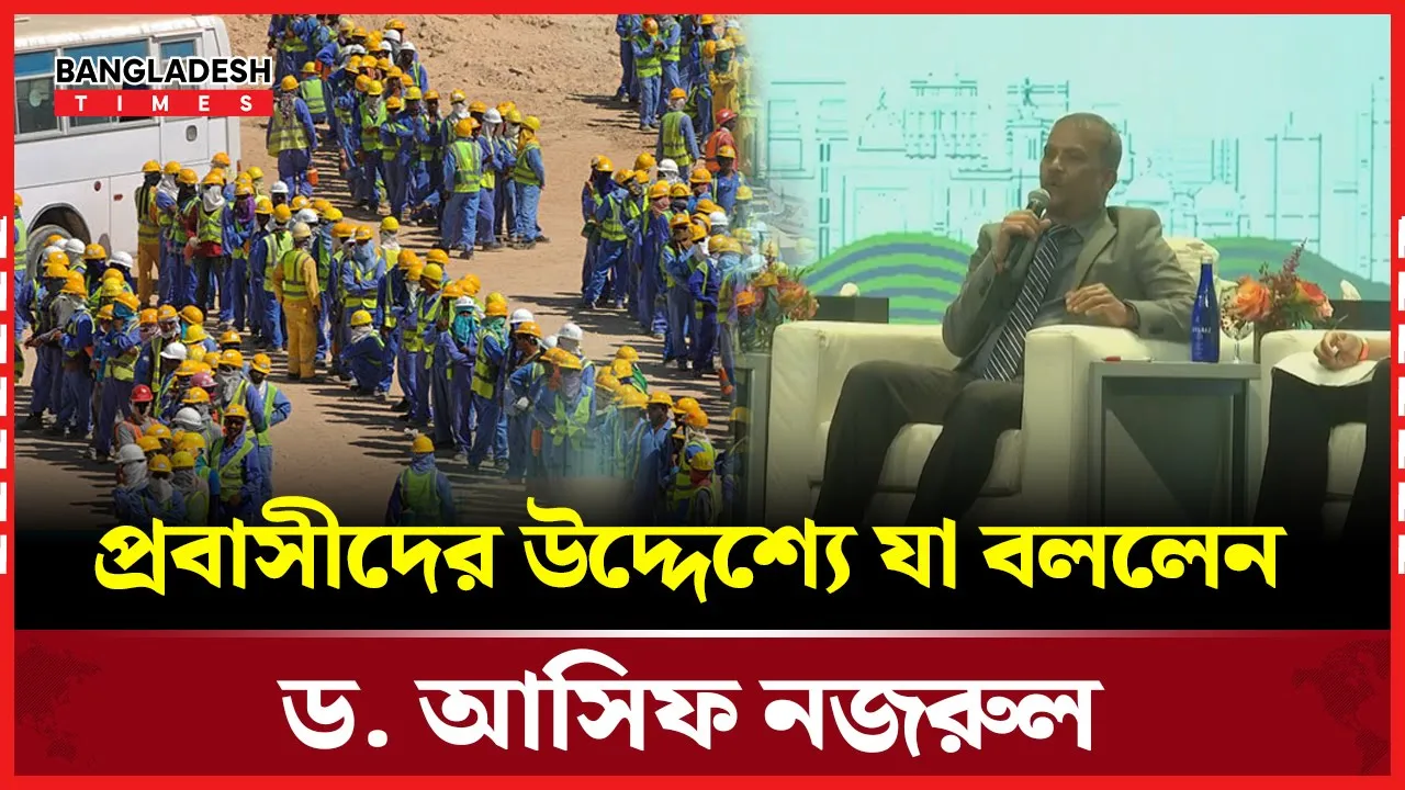 প্রবাসীদের উদ্দেশ্যে যা বললেন ড. আসিফ নজরুল