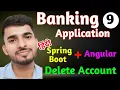 Banking application using Spring Boot Angular Full Stack Project using Angular