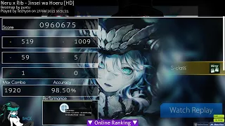 Download mania Liveplay | My first 3 star FC! Jinsei wa Hoeru [HD] 98.50% MP3