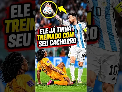 🍿 MESSI JÁ TINHA TREINADO COM SEU CACHORRO! 🐶🤯#messi #neymar #futebol #shorts