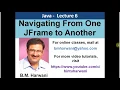 Navigating Among JFrame Forms In Java Swing In English
