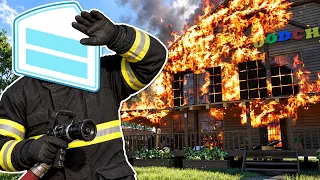 HUGE CABIN FIRE in Firefighting Simulator!