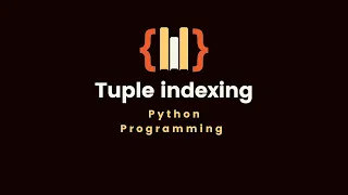 12 1 Tuple indexing Python programming language