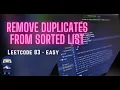 Remove Duplicates from Sorted List - LeetCode