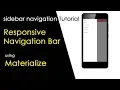 Responsive Navigation Bar tutorial using Materializecss csPoint web designing tutorials