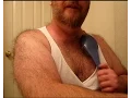 big fat hairy fun with a shower brush