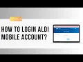 How to Login ALDI Mobile Account Login ALDI Mobile