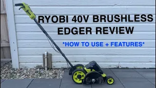 Ryobi 40V Brushless Edger Review - How to Use the Ryobi 40V Edger